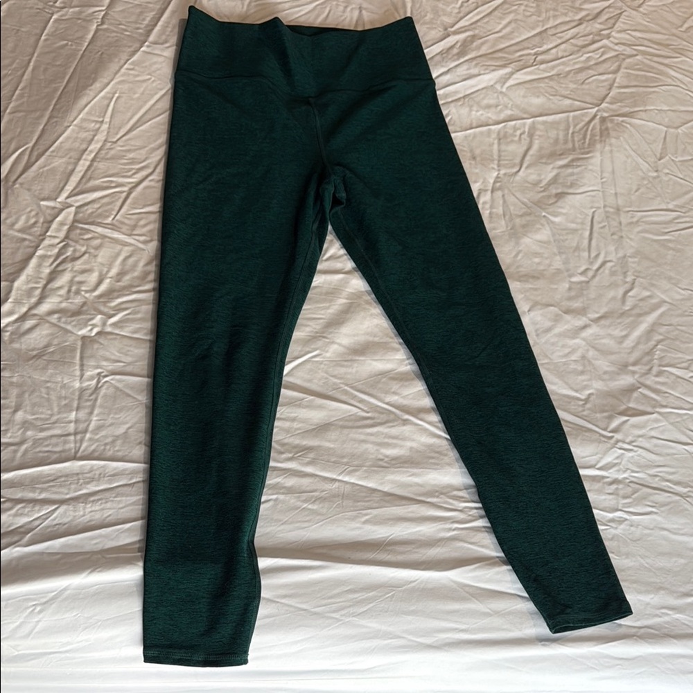 Vuori Green Leggings Classic Fit Ankle Length